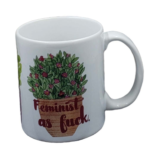 Feminist as Fuck Word Mug NSFW