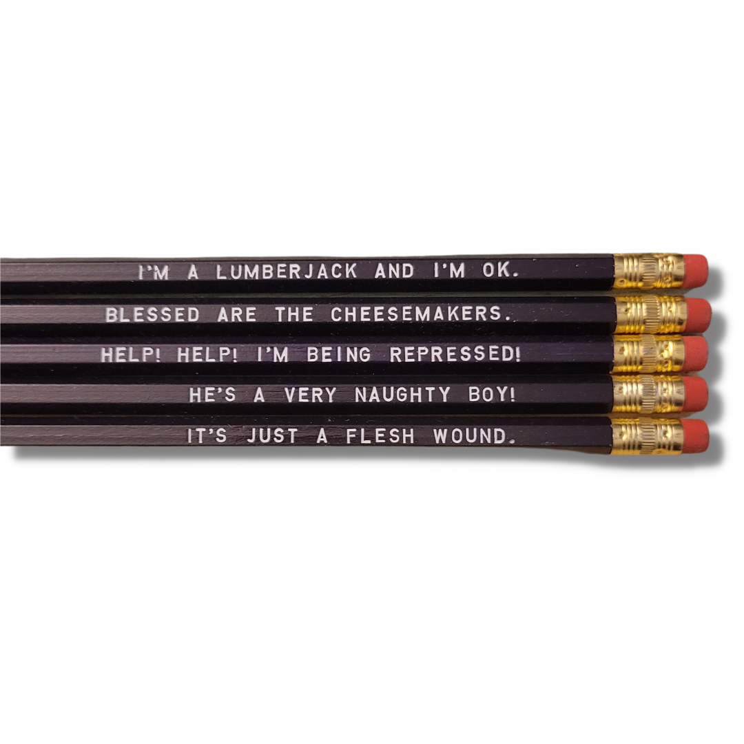 Monty Python Quote Pencils