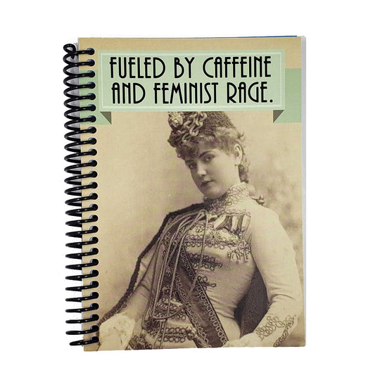 Caffeine and Feminist Rage 5x7 Notebook