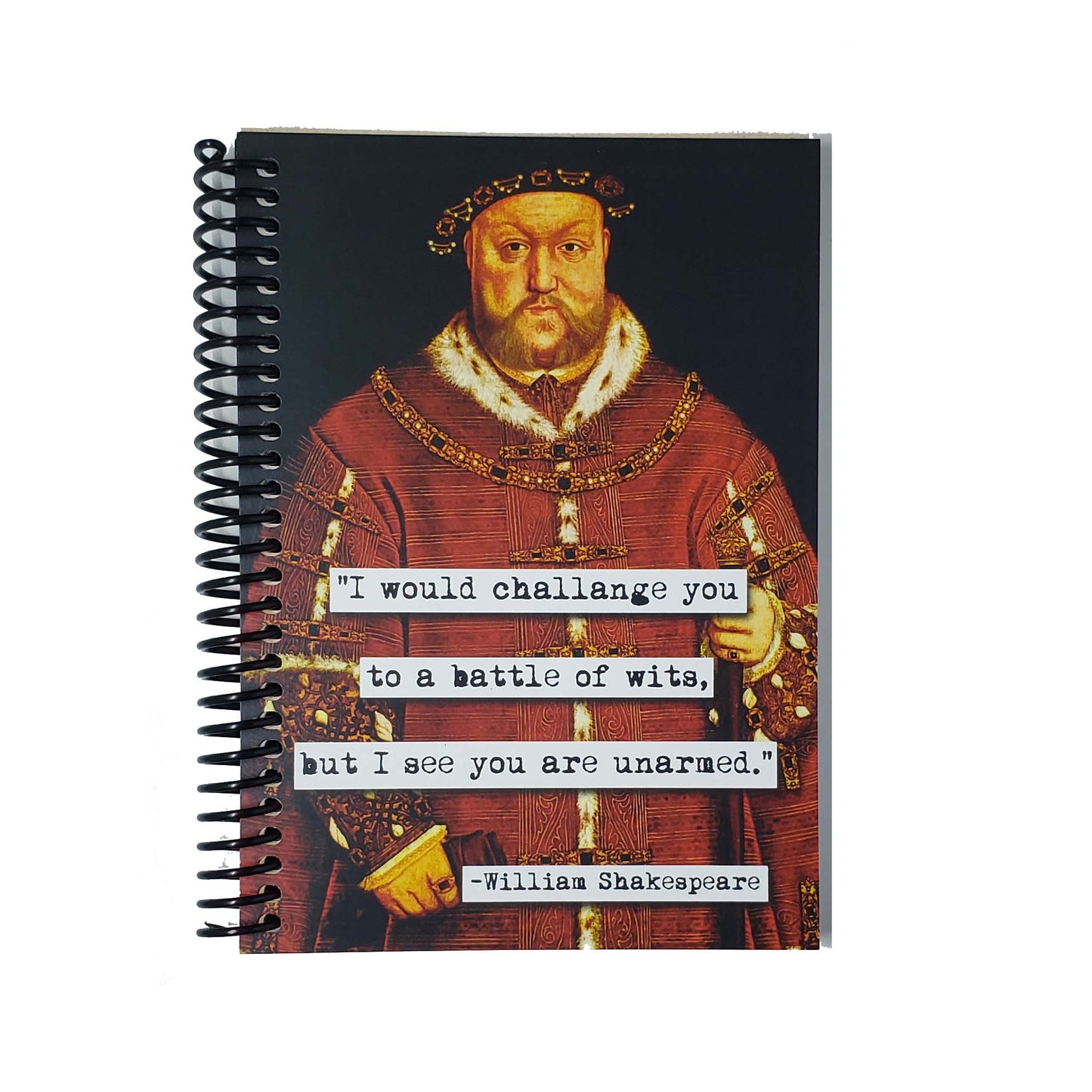 Shakespeare Battle of Wits Quote 5x7 Notebook