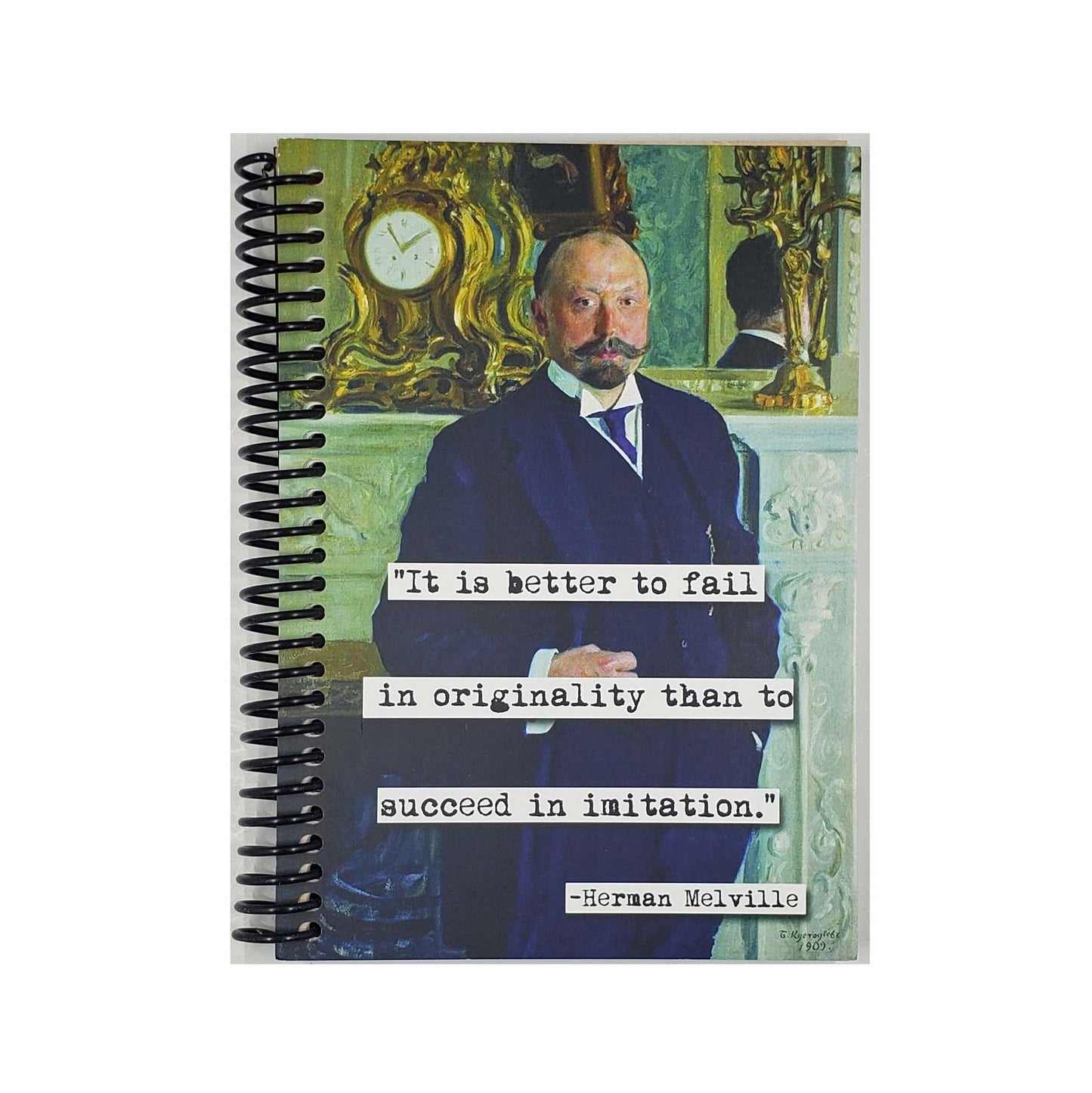 Herman Melville Originality Quote 5x7 Notebook