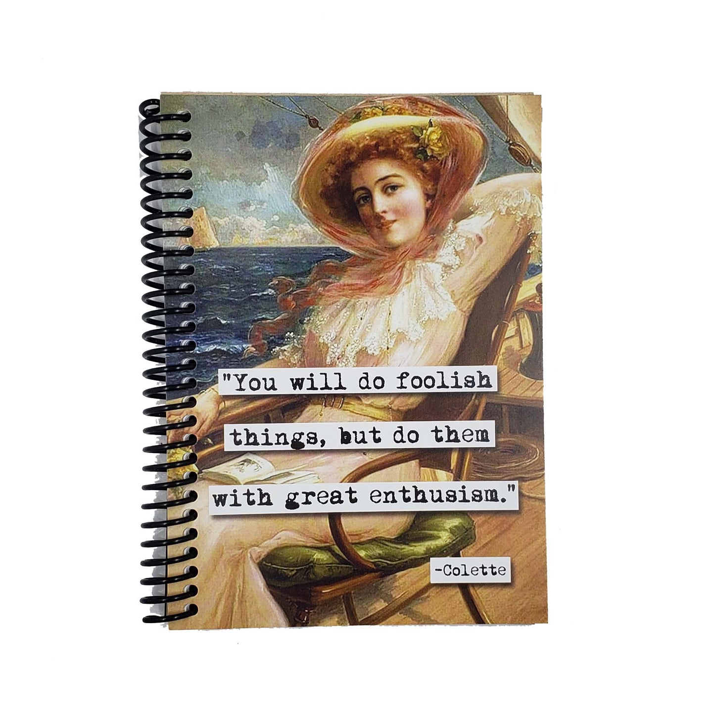 Colette Foolish Things Quote 5x7 Notebook