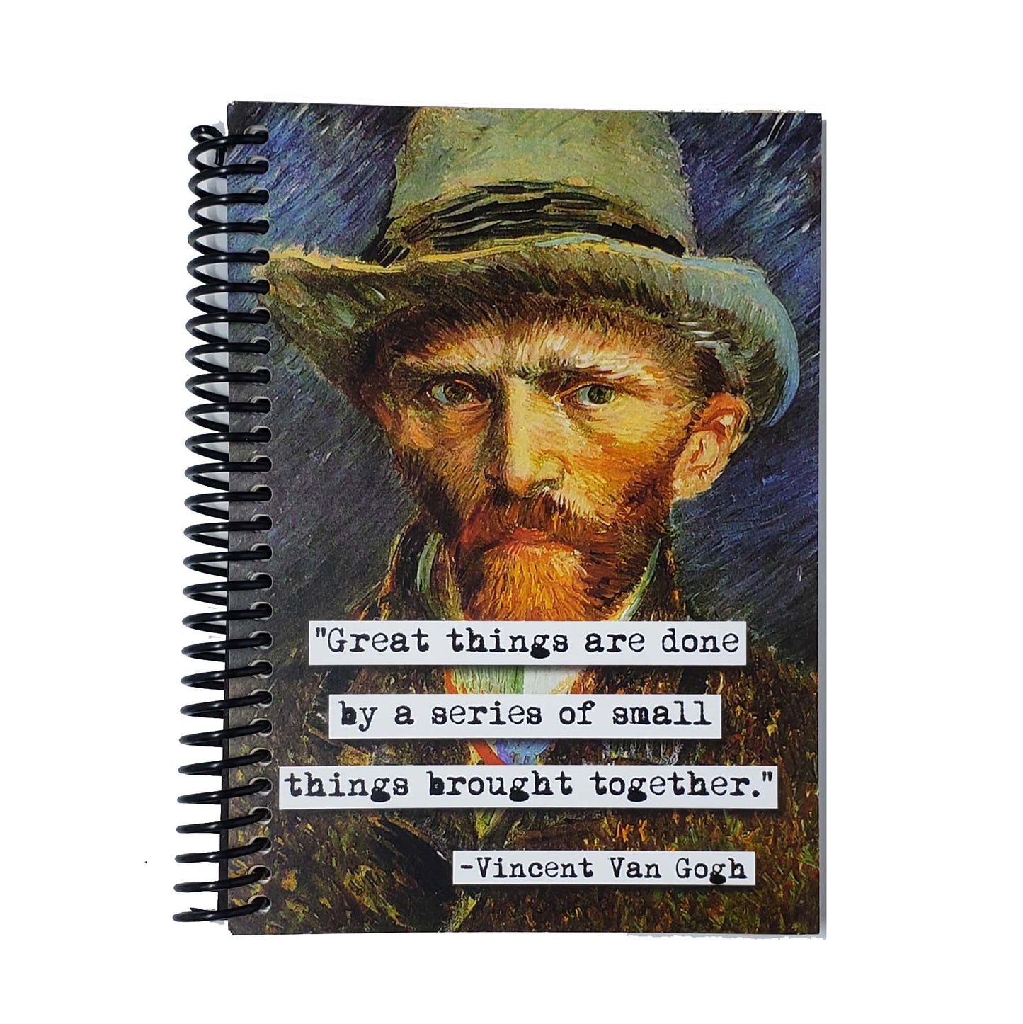 Van Gogh Great Things Quote 5x7 Notebook