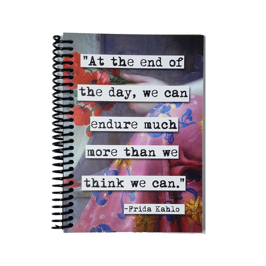 Frida Kahlo Endure Quote 5x7 Notebook