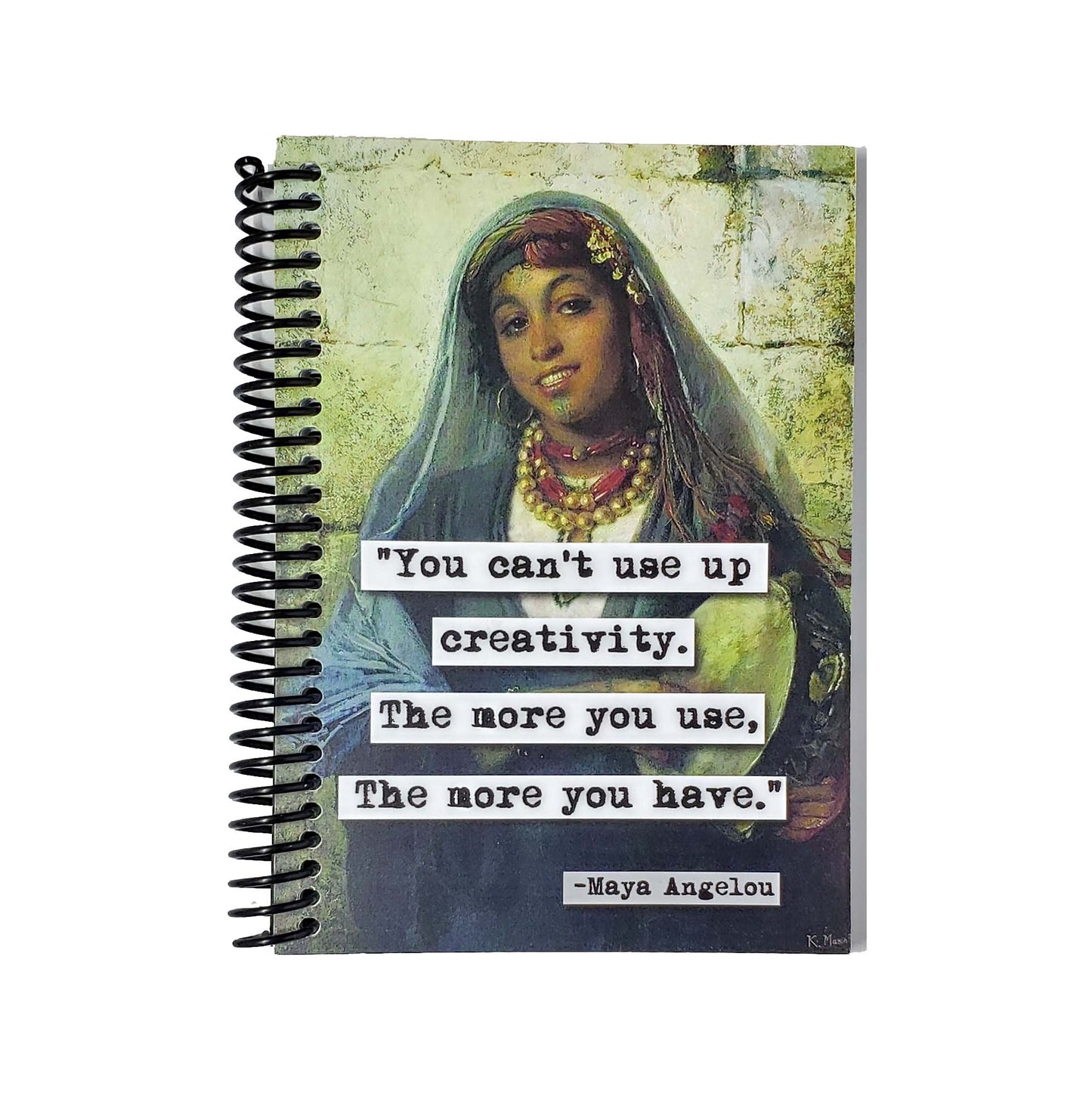 Maya Angelou Creativity Quote 5x7 Unlined Notebook