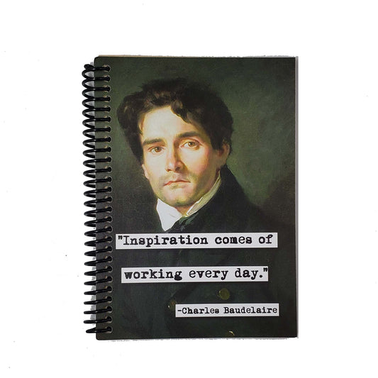 Charles Baudelaire Inspiration Quote 5x7 Unlined Notebook