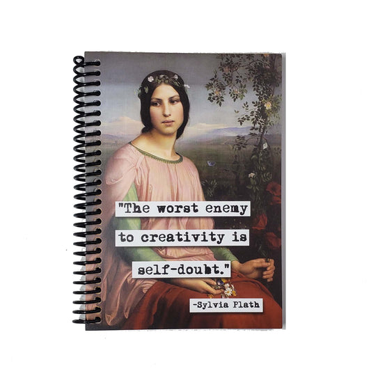 Sylvia Plath Creativity Quote 5x7 Unlined Notebook