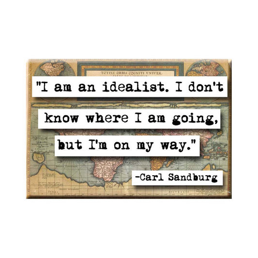 Carl Sandburg Quote Magnet