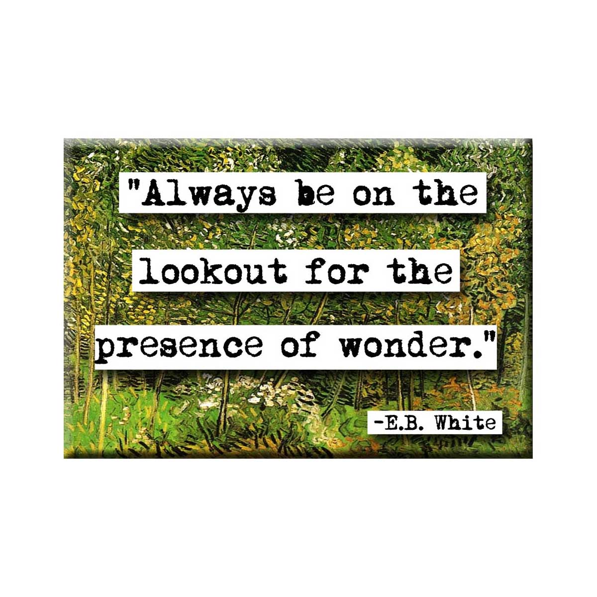 E.B. White Wonder Quote Magnet (no.260)