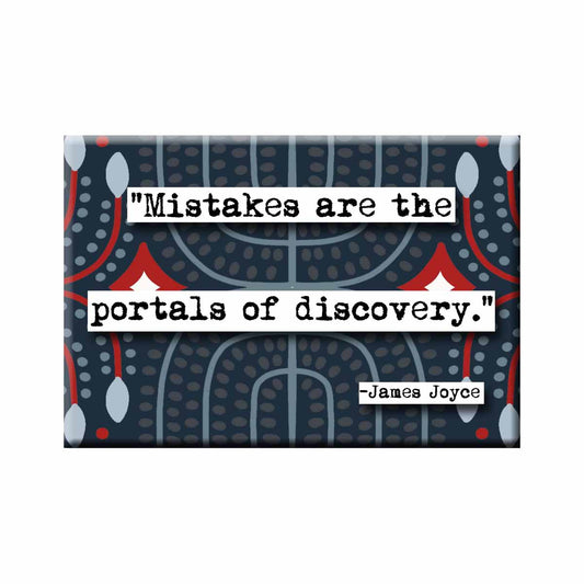 James Joyce Mistakes Quote Magnet  (no.330)