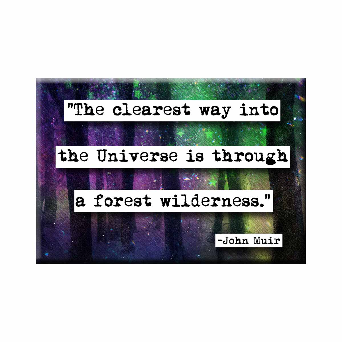 John Muir Universe Quote Refrigerator Magnet (no.356)