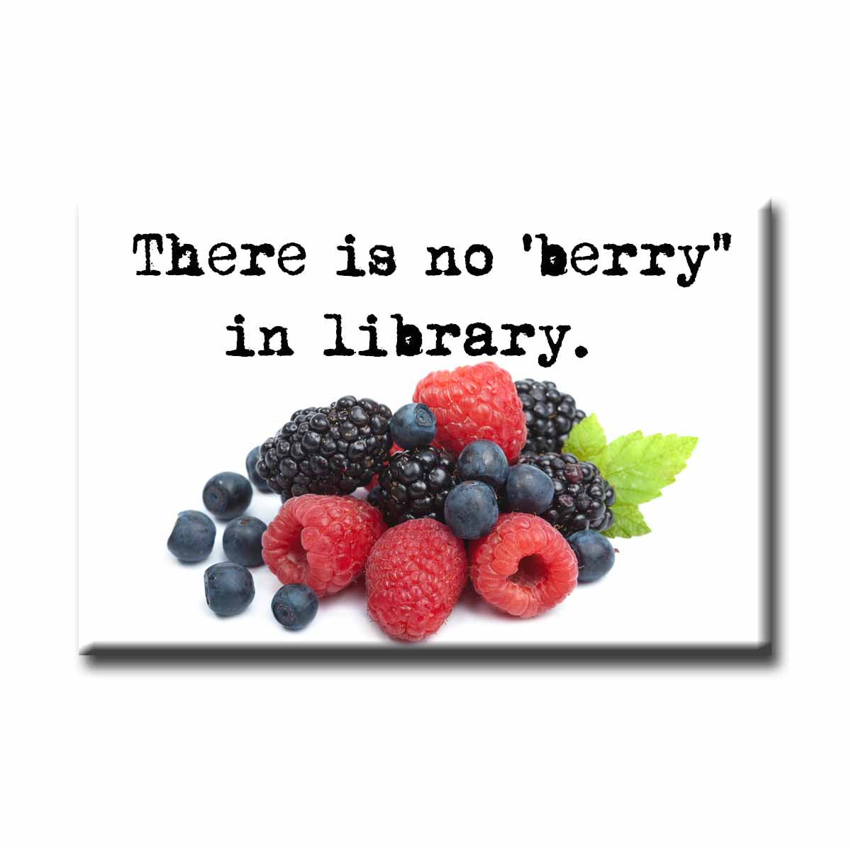There Is No Berry In Library Magnet (no.637)