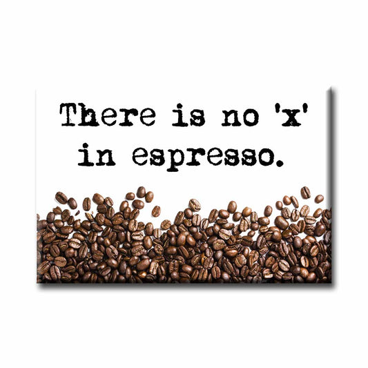 There Is No X In Espresso Magnet (no.641)