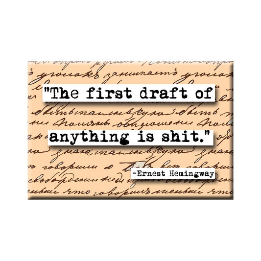 Ernest Hemingway First Draft Refrigerator Magnet (no.846)