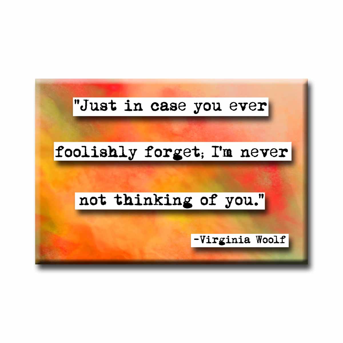 Virginia Woolf Thinking of You Refrigerator Magnet
