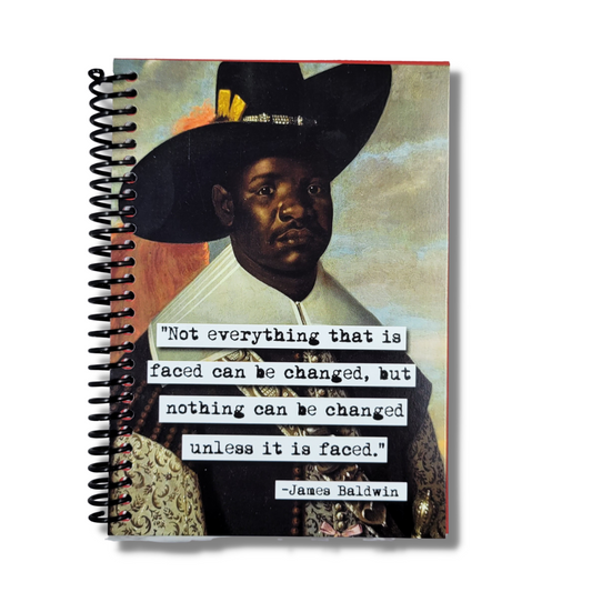 James Baldwin Change Quote 5x7 Notebook