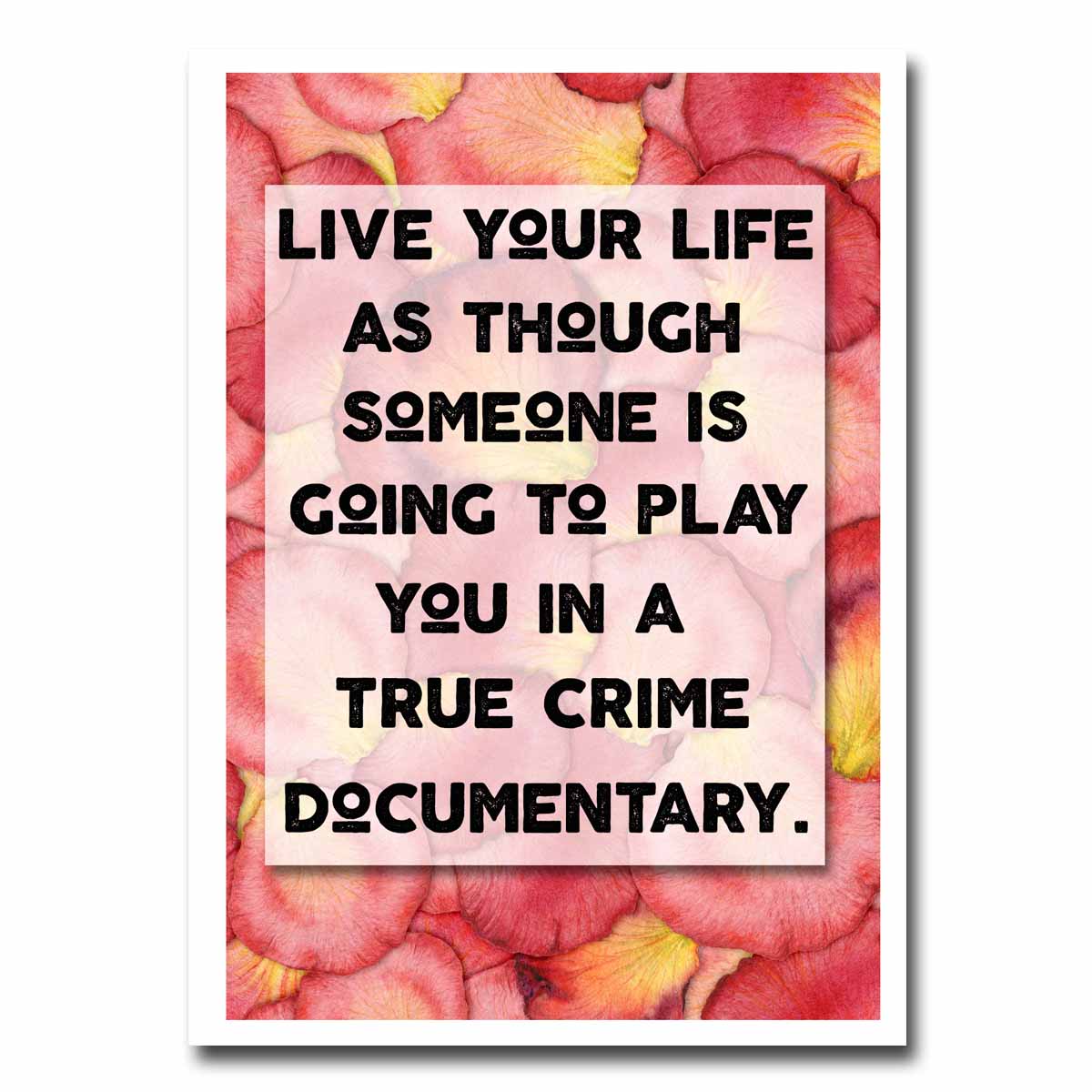 Live Your Life Blank Greeting Card NSFW