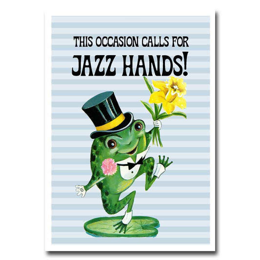 Jazz Hands Congratulations Blank Greeting Card