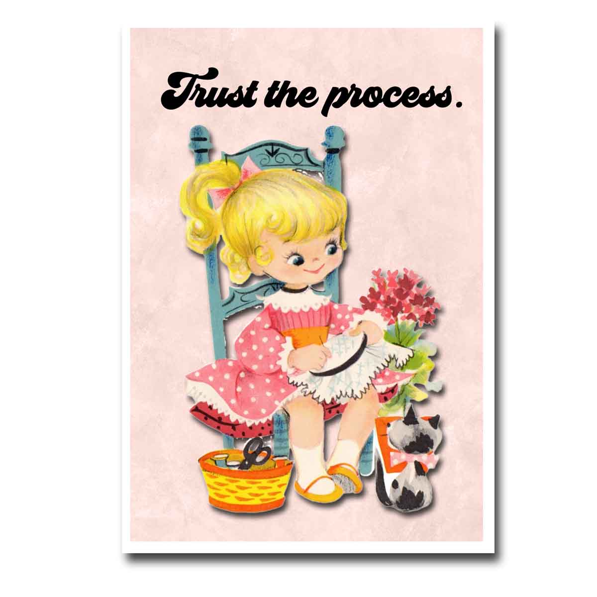 Trust the Process Blank Greeting Card