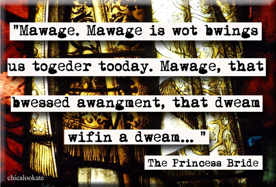 Princess Bride Marriage Quote Magnet (no.362)