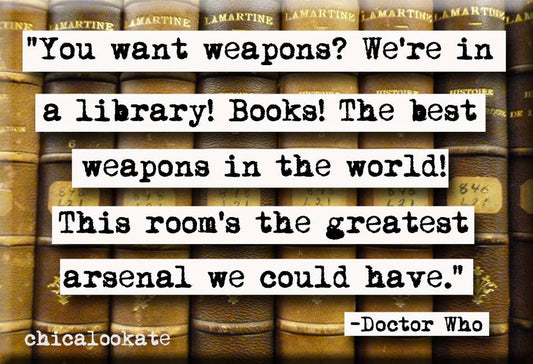 Doctor Who Library Quote Magnet (no.364)