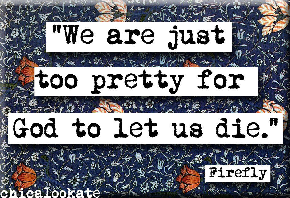 Firefly Too Pretty Quote Magnet (no.443)