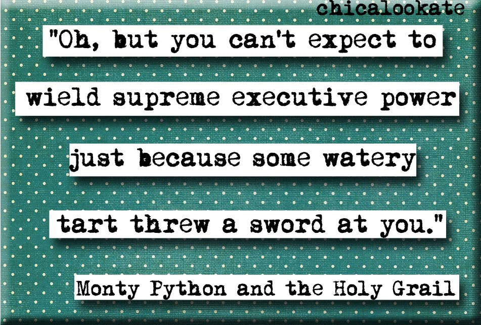 Monty Python Watery Tart Quote Magnet (no.413)