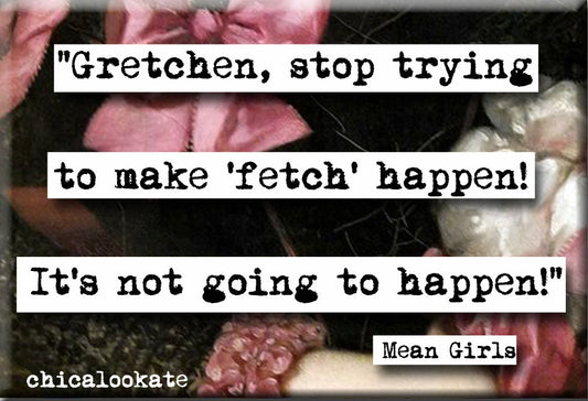 Mean Girls Fetch Quote Magnet (no.706)