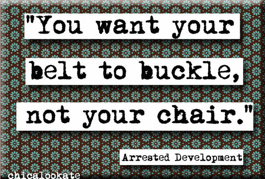 Arrested Development You Want Your Belt to Buckle Quote Magnet (no.711)