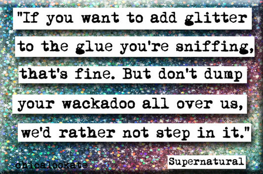 Supernatural Glitter Refrigerator Magnet (no.797)