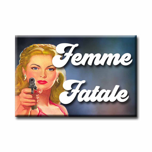 Femme Fatale Mystery Trope Refrigerator Magnet