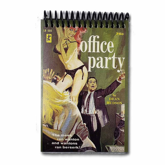 Office Party Pulp Cover Blank 4x6 Notepad