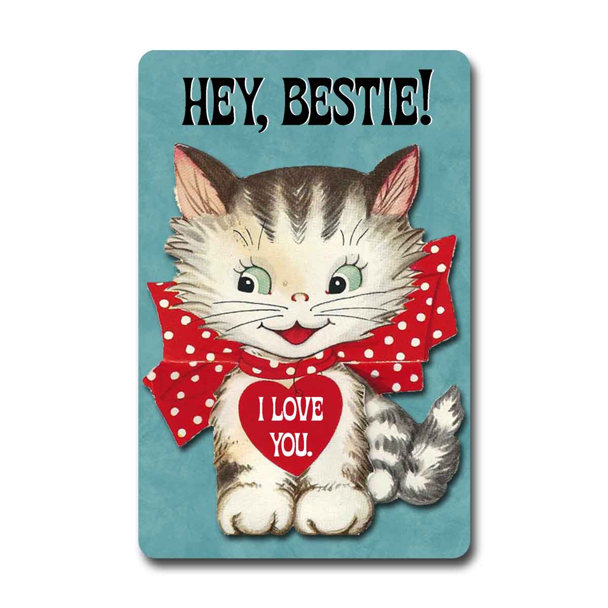 Hey Bestie Postcard