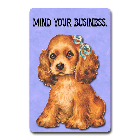 Mind Your Business Postcard