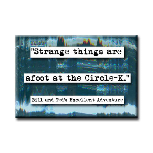 Bill and Ted's Excellent Adventure Strange Things Quote Magnet (no.680)