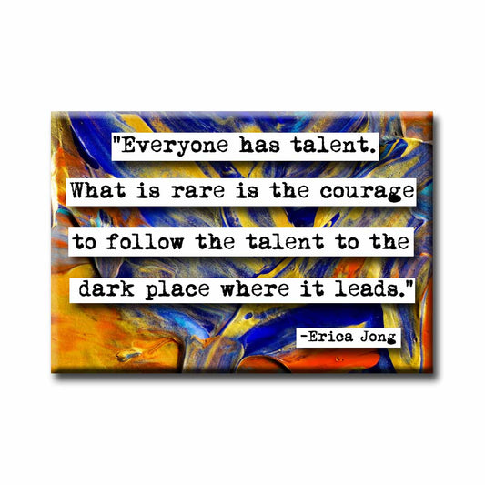 Erica Jong quote Magnet (no.202)