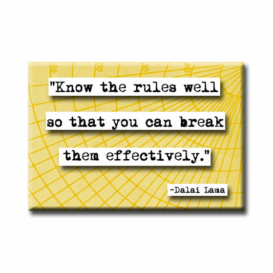 Dalai Lama  Rules quote Magnet (no.350)