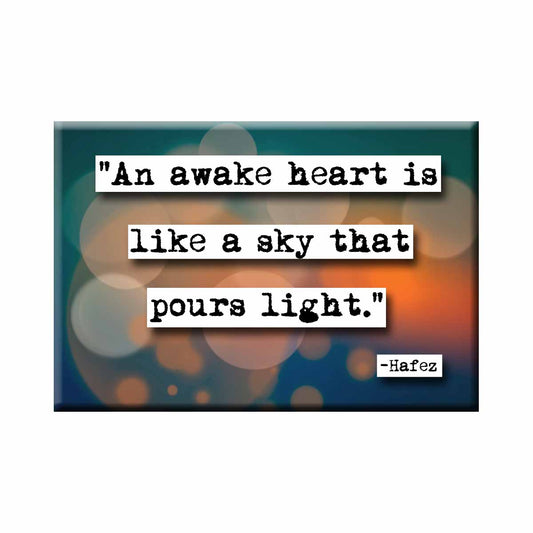 Hafiz Awake Heart Quote Refrigerator Magnet (no.419)