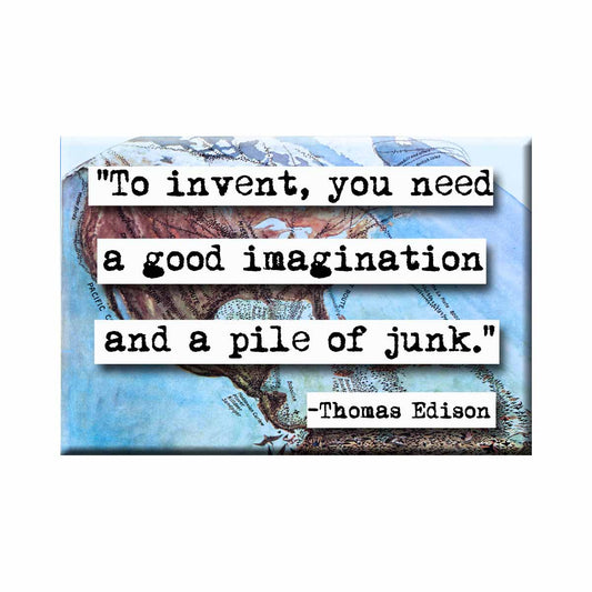 Thomas Edison To Invent Quote Magnet (no.548)