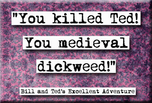 Bill and Ted's Excellent Adventure You Killed Ted Quote Magnet (no.606)