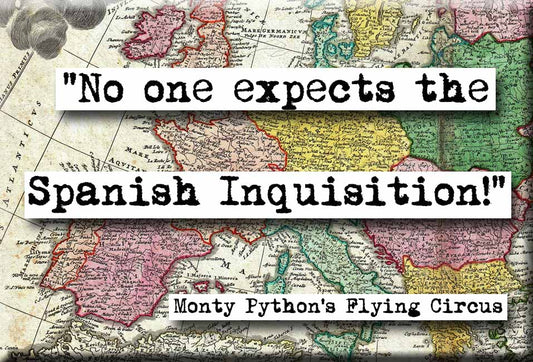 Monty Python's Flying Circus Spanish Inquisition Quote Refrigerator Magnet (no.664)