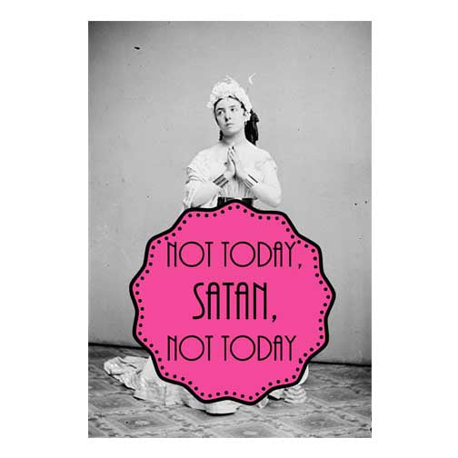 One Not Today Satan NSFW Postcard