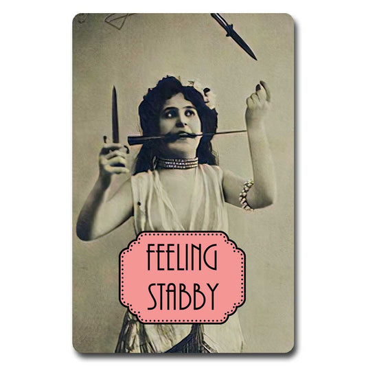 Feeling Stabby Postcard