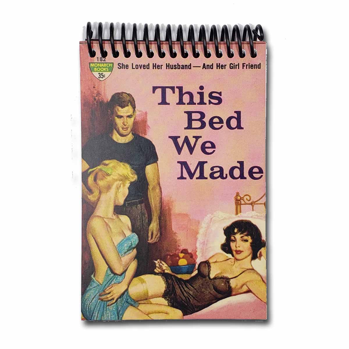 This Bed We Made Pulp Cover Blank 4x6 Notepad