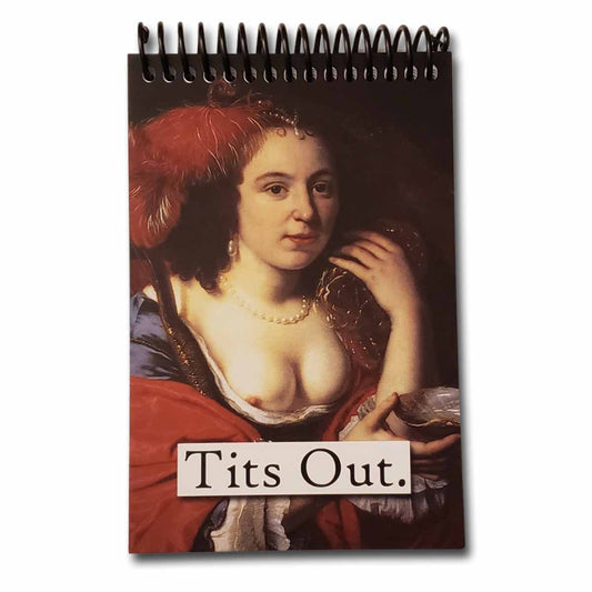 Heaving Bosoms Tits Out Blank 4x6 Notepad