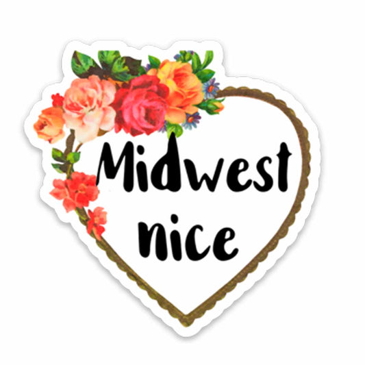 Midwest Nice Vinyl Sticker