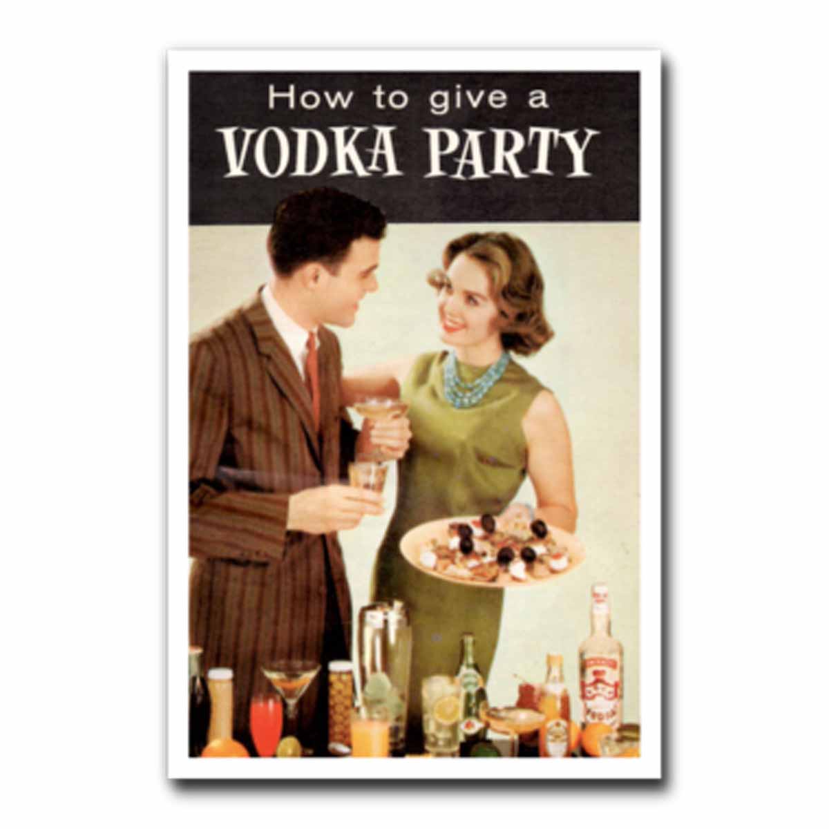 Vodka Party Pulp Novel Cover Vinyl Sticker