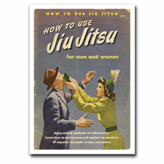 How to Use Jiu Jitsu Pulp Novel Cover Vinyl Sticker