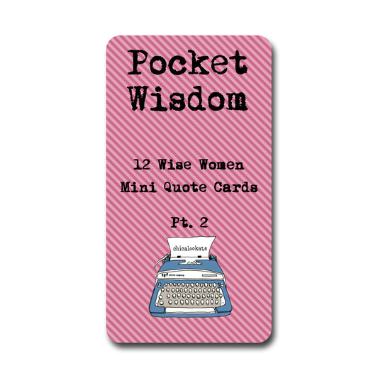 Wise Women Pt. 2 Pocket Wisdom Mini Quote Cards Set of 12
