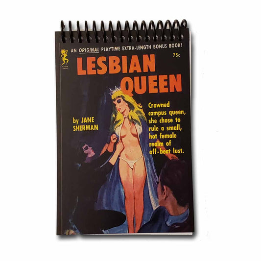 Lesbian Queen Pulp Cover Blank 4x6 Notepad